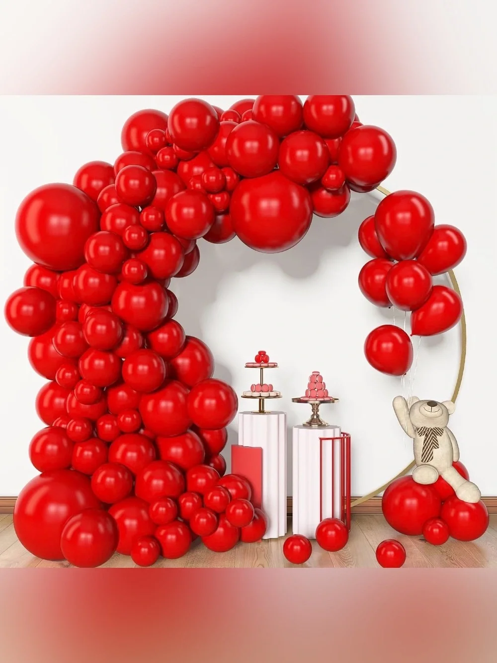 5for$10 Red Balloon Garland 120Pc Holiday Christmas Party And Birthday Party
